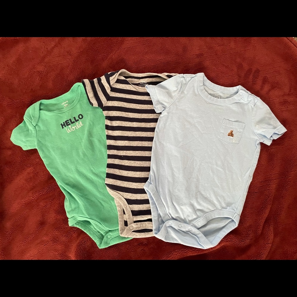 Baby boy 9m onesies